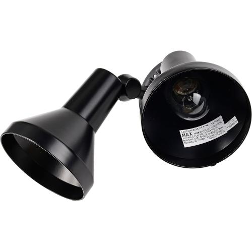 Nuvo Lighting SF77/701 Two Light Outdoor Heavy Duty Cast Aluminum Durable Weather Proof Security Flood Light, Black