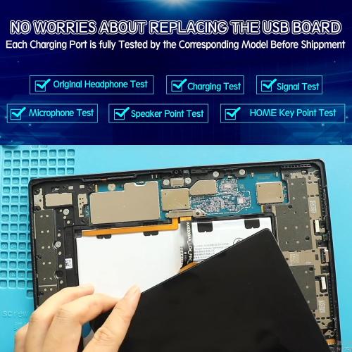 Dock Connector for Samsung Galaxy Tab A9 Plus Charging Port Flex Cable Replacement for SamsungTab A9  Plus 11“ X210 USB Charger Dock Board Connector with Tools(Black)