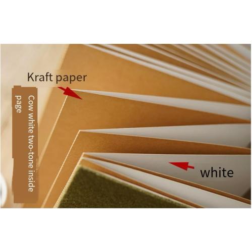 DIY photo album and dried flower embossed decorative plant specimens for accordion creative folding pages (6 * 8), Grey