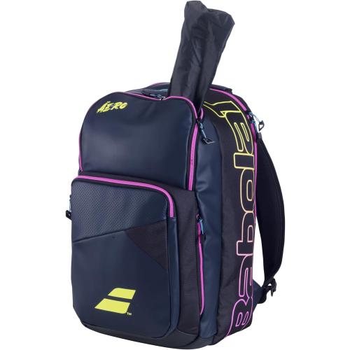 Babolat Pure Aero Rafa Tennis Backpack (Dark Navy/Yellow/Pink)