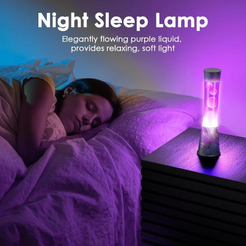 Liquid Motion Lamps - starry sky purple Liquid / White Wax, Beautiful Lamp, Relaxing Light, Night Light , lamps for adults, teenagers children, Bedroom Light Living Room, Novel and Cool Decorations