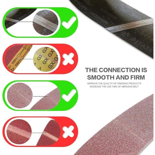 4 x 24 Inch 40 Grit Sanding Belt | Premium Aluminum