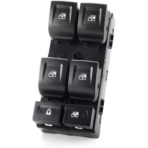 2015-2020 Chevy Suburban Tahoe GMC Yukon XL Power Window Switch Driver Side | Front Left Master Door Lock Window Switch Control Button Assembly Replacement, 23427094, DWS1824, 1S15768
