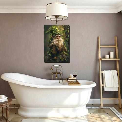 St Patricks Day Canvas Print Wall Art 8x12, St patrick’s Pictures for Living Room Wall Decor, Framed Rustic Clover Poster for Bedroom Office, Green Canvas Artwork for Home Decoration