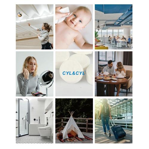 500 PCS Ultra Soft Disposable Compressed Towels Value Pack with 2 Carrying Cases, Cotton Travel Wipes Magic Towel Mini Coin Tissue, Toilet Paper Pills, for Home Bathroom Beauty Salon Outdoors Camping