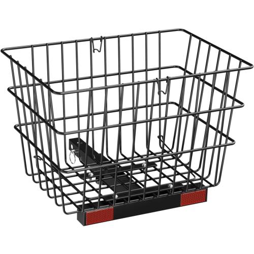 VEVOR Scooter Rear Basket, Heavy Duty Metal Wire Basket with Handle, Spacious Cargo Basket, Works with 1-inch Receiver, Compatible with Most Golden, Drive & Pride Mobility Scooter