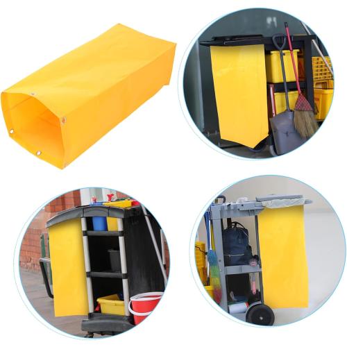 GANAZONO Large Capacity Cleaning Cart Bag Organizer Insert for Housekeeping Carts Sturdy Design for Efficient Cleaning Supplies Management for Janitorial