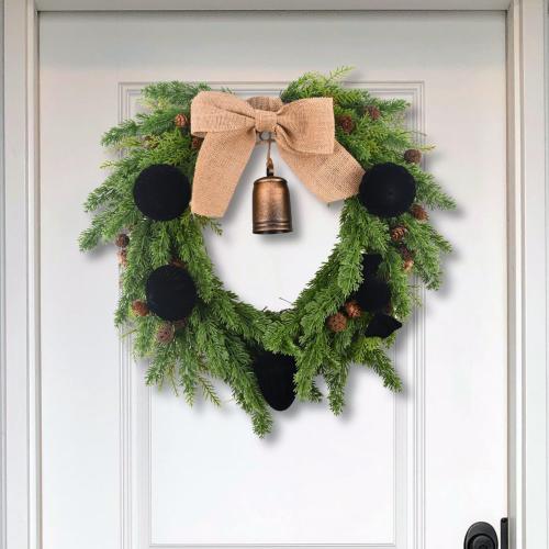 Velvet Ornaments for Christmas Tree Decorations - Black Flocked Christmas Ornament Set for Winter Holiday Decor - Shatterproof Xmas Balls Ornaments Bulk - Pack of 24