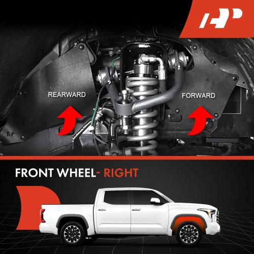 A-Premium Splash Guards Fender Liner Shields Compatible with Toyota Tacoma, 2005-2020, Front and Rear, 4-PC Set