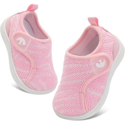 Size 18 FEETCITY Wide Baby Shoes First Walking Shoes Baby Slip on Shoe Infant Sneakers Boys Girls School Shoe