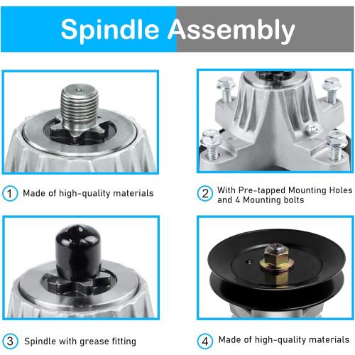 618-06991 918-06991 Spindle Assembly Fits for MTD Craftsman Troy Bilt 42 inch Deck LT4200 CLT42G T1200 Super Bronco Pony TB2246 2 Pack