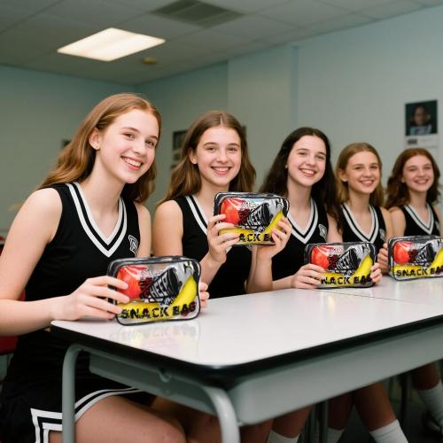 12 Pcs Cheer Snack Bags for Team Gifts Cheerleader Goodie Treat Candy Pouch Bags Transparent PVC Waterproof with Zipper Party for Adult Cheerleading Teammates Party Supplies (Black)