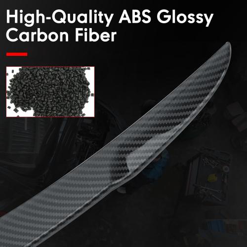 Rear Spoiler Fit for Tesla Model Y Juniper 2025 2026, Upgraded Version for Multiple Model Y Models, for Model Y Accessories (Gloss Carbon Fiber Pattern)