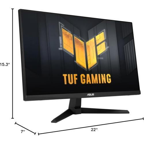ASUS TUF Gaming 25” (24.5 viewable) 1080P Gaming Monitor (VG259Q3A) – FHD, 180Hz, 1ms, Fast IPS, Extreme Low Motion Blur, FreeSync, Variable Overdrive, Speakers, 99% sRGB, Shadow Boost