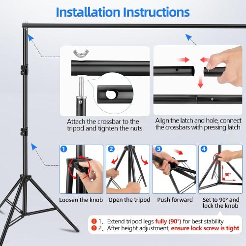 Size 10x7ft ( Hemmotop Photo Backdrop Stand, WxH) Background Stand for Photoshoot, Adjustable Backdrops Support kit with Carry Bag for Parties, Photography, Projector Screen, Wedding, Decoration, Balloons
