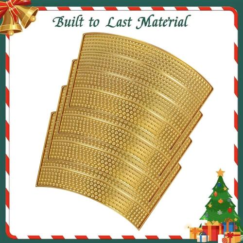 Decorative Christmas Tree Collar - Metal Christmas Tree Collar, Burlap Tree Collar | Dawsons Living Christmas Tree Skirt, Metal Christmas Tree Trunk Basket Guard for Preventing from Cat Dog