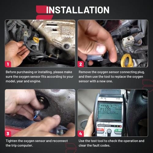BDFHYK Oxygen Sensor Upstream Downstream O2, Compatible with GMC Savana 1500 Savana 2500 Sierra 1500, Compatible with Chevrolet Express 1500 Express 2500, 234-4651, 12559849, Replacement 1PCS