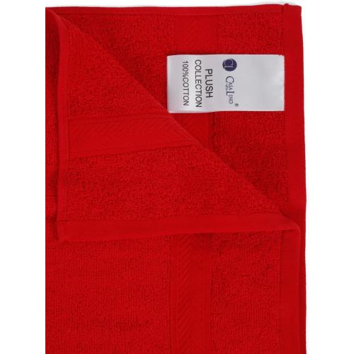 CASALINO Plush Collection Towel Set, Premium Quality 100% Pure Cotton, Highly Absorbent, Super Soft, Soft and Plush, (6 PCS Hand Towel Set, Red)