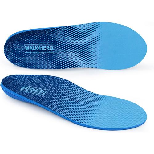WalkHero Arch Support Inserts for Women Men, Relieve Plantar Fasciitis