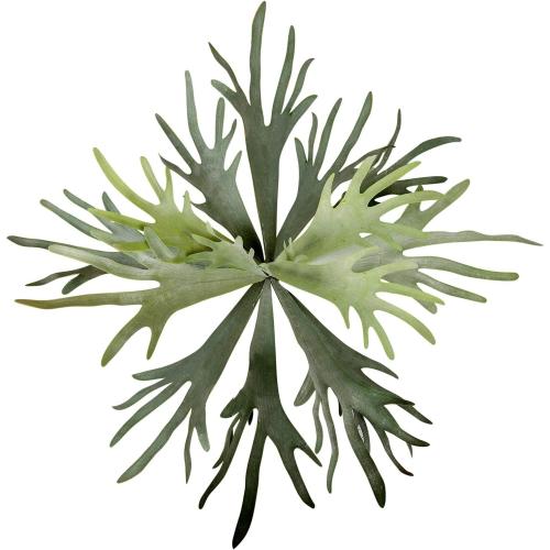 Size 20.9 Velener Artificial Staghorn Fern Plants Without Pot-20.9 Inches, Unique Waterproof Faux Staghorn Fern for Garden, Fall Autumn Decoration