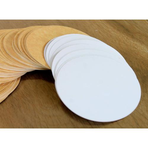 Brown 100 Pack eSplanade Disposable Coaster - Made of Paper (Set of 100) - Use and Throw Reversible Coasters - Perfect for Bar, Hotel, Restaurant Purpose & Parties (Brown Round)