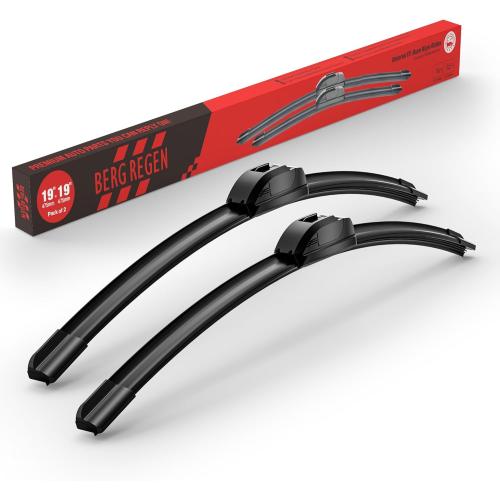 BERG REGEN 19 19 Windshield Wiper Blades Replacement for Toyota Sequoia 2001-2007, Toyota Tundra 2000-2006, Jeep Liberty 2002-2012, Dodge Nitro 2007-2011 –Genuine OEM Quality (Set of 2)
