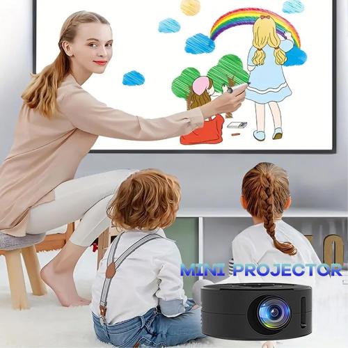 Joyzan Mini Projector, Full HD Supported Video Outdoor Movie LED Small Home Theater Phone Native 1080P Portable Wired LCD Screen Support Mobile Power Game Laptop Kids Gift indoor TV Smartphone USB
