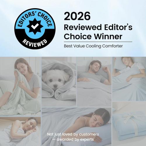 Cozy Bliss Cooling Comforter King XL Size, Cooling Blankets for Hot Sleepers and Night Sweats, Gray Summer Comforter for King XL Bed, Breathable Soft Lightweight Silk Smooth