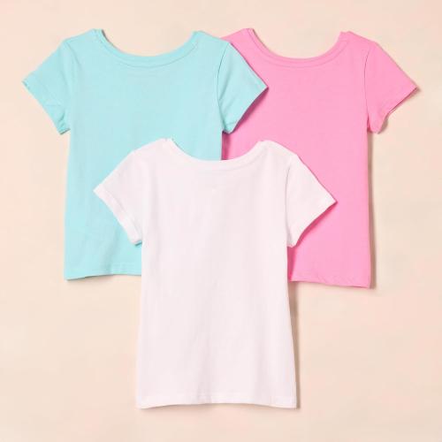 Amazon Essentials Girls and Toddlers' Short-Sleeve T-Shirts