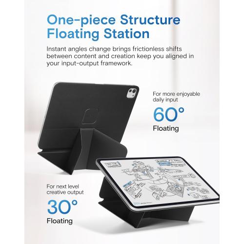 MOFT Dynamic Folio Case for iPad Pro 11- inch (M5 2025 / M4 2024), Slim Magnetic Stand Case with 20  Viewing Angles, Auto Wake/Sleep, Ultra Thin, Jet Black