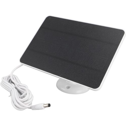 Solar Panel for Security Camera, High Efficiency 4W Camera Solar Panel for DC5V Outdoor Rechargeable Battery Camera, Security Camera Solar Panel Charger with Adjustable Bracket