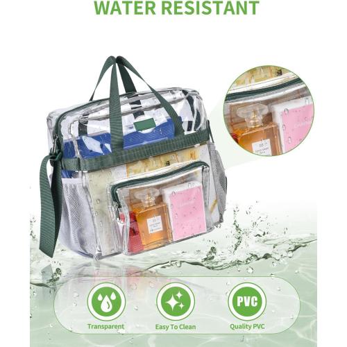 Bagenius Clear Bag Stadium Approved, 12x6x12 Clear bag for Stadium Events, Women's Top-Handle Bags for Concert Festival Work