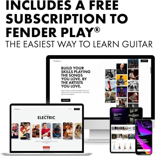 Fender Squier Debut Series Telecaster Electric Guitar, Beginner Guitar, 2-Year Warranty, Includes Free Lessons, Black with Satin Urethane Finish