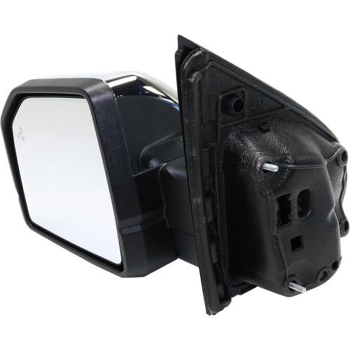 Kool Vue Mirror Compatible with Ford F-150 2015-2017 Driver Side With Heated Power Folding Blind Spot Detection in Glass In-housing Signal Light Puddle Light