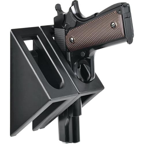 Wall Mount Pistol Rack, 2 Handgun Holder for Gun Cabinet Storage, Pistol Holder for Wall, Shelf, Gun Safe Pistol Holder fits Most Handgun (2pcs)
