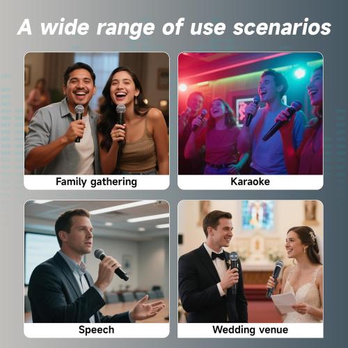 Professional Wireless Microphone for Podcast, Karaoke & Singing – 2.4GHz Portable Dynamic Mic with 150ft Range, 8H Battery,Micrófono Inalámbrico for Streaming & Live Performance