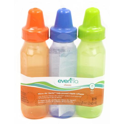 Evenflo 3 Count Classic Light Tint Nurser, 8 Ounce