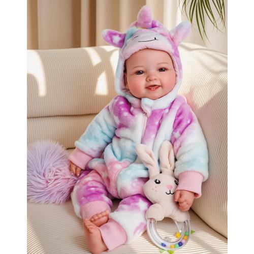 BABESIDE Baby Dolls, 17inch Large Realistic Cute Soft Body Baby Doll Real Life Baby Dolls with Accessories for 3  Year Old Girls Gifts, Pretend Play, Collection