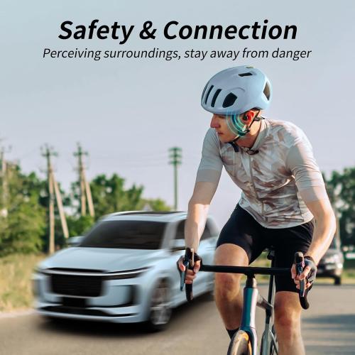 CXK Bone Conduction Headphones Bluetooth 6.0 Open Ear Headphones with Mic, Premium Loud Sound 10-Hour Playtime Bluetooth Headphones, IPX6 Waterproof Sports Headset for Running, Cycling, Walking