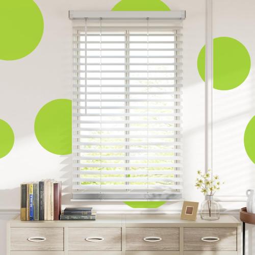 SZXIMU Window Blinds, 2 Cordless Blinds for Indoor Windows, 36 W X 64 H Room Darkening Blinds, Horizontal Blinds & Shades, Mini Window Blinds for Home Bedroom Living Room Office Kitchen, White