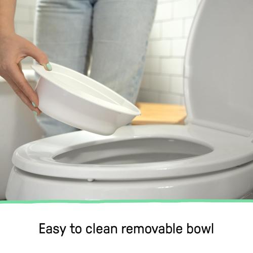 Summer Infant by Ingenuity My Size Potty Pro in White, Toddler Potty Training Toilet, Lifelike Flushing Sound, for Ages 18 Months , Up to 50 Pounds