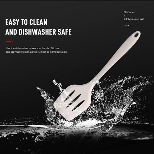 COLOR BLACK ❗❗AOTHOD Silicone Cooking Utensils Set - 446°F Heat Resistant Kitchen Utensils,Turner Tongs,Spatula,Spoon,Brush,Whisk,Kitchen Utensil Gadgets Tools Set for Nonstick Cookware,Dishwasher Safe (BPA Free)
