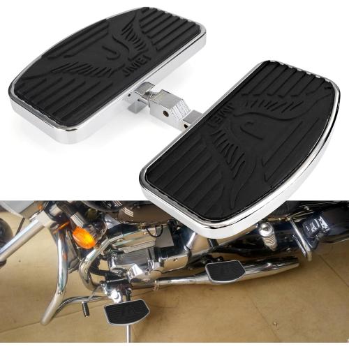 Motorcycle Foot Pegs Floorboard Front/Rear passenger Compatible with Honda Magna VF250/VT250/VF750 Yamaha V-STAR DragStar XVS 650 / Virago XV125/250/400 Pair 1994-2013 (Rear)