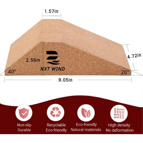 Squat Wedge Block Non Slip Professional Slant Board for Calf Stretching from NXT WIND, Adjustable Angles Knees Over Toes Equipment, Squat Ramp Foot Wedges for Squats Yoga Wedge Great for Exercise