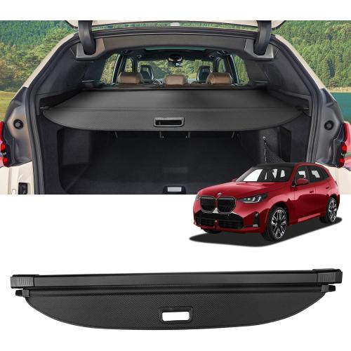 Cargo Cover for BMW X3 2025 2026 Accessories Retractable Trunk Cover Security Shielding Shade Cargo Luggage Cover Trunk Privacy Protection (Carbon Fiber Texture)
