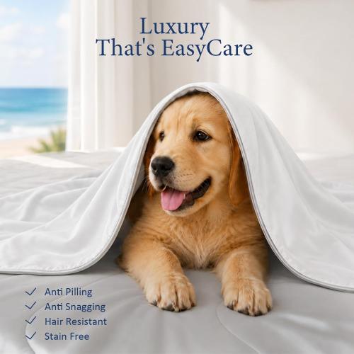Cooling Comforter for Hot Sleepers, Twin 68x90, Light Purple