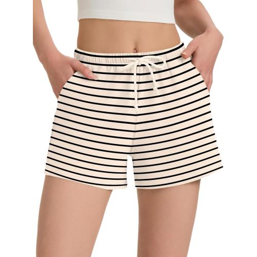 Soft, perfect striped casual shorts in size L.