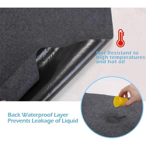 Garage Floor Matting 6.6x8.5 Feet Oil Absorbent Large Rubber Mat Waterproof Rubber Backing Layer Golf Cart Garage Mat Protects Floor from Spills Stains Oil Drip Pan for Under Car (6.6x8.5 Feet)