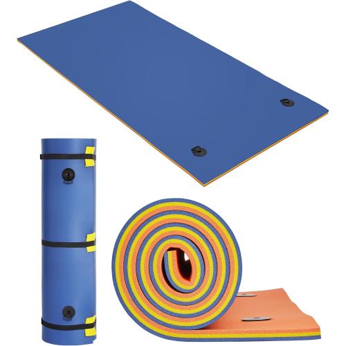 Lily Pad Floating Mat for Lake & Pool, 8'/9'/12' Extra Large Floating Water Mat, 3-Layer Tear-Resistant XPE Foam Suitable for Adults and Kids