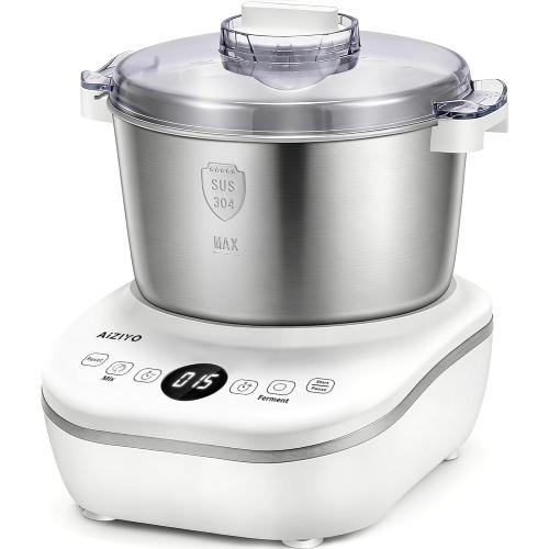 AIZIYO DoughChief, 7.4QT Dough Maker, Dough Mixer with Ferment Function, 304 Stainless Steel Bowl, Removeable lid, Face-up Touch Panel, Electric Dough Proofing Box for Pizza & Bread
